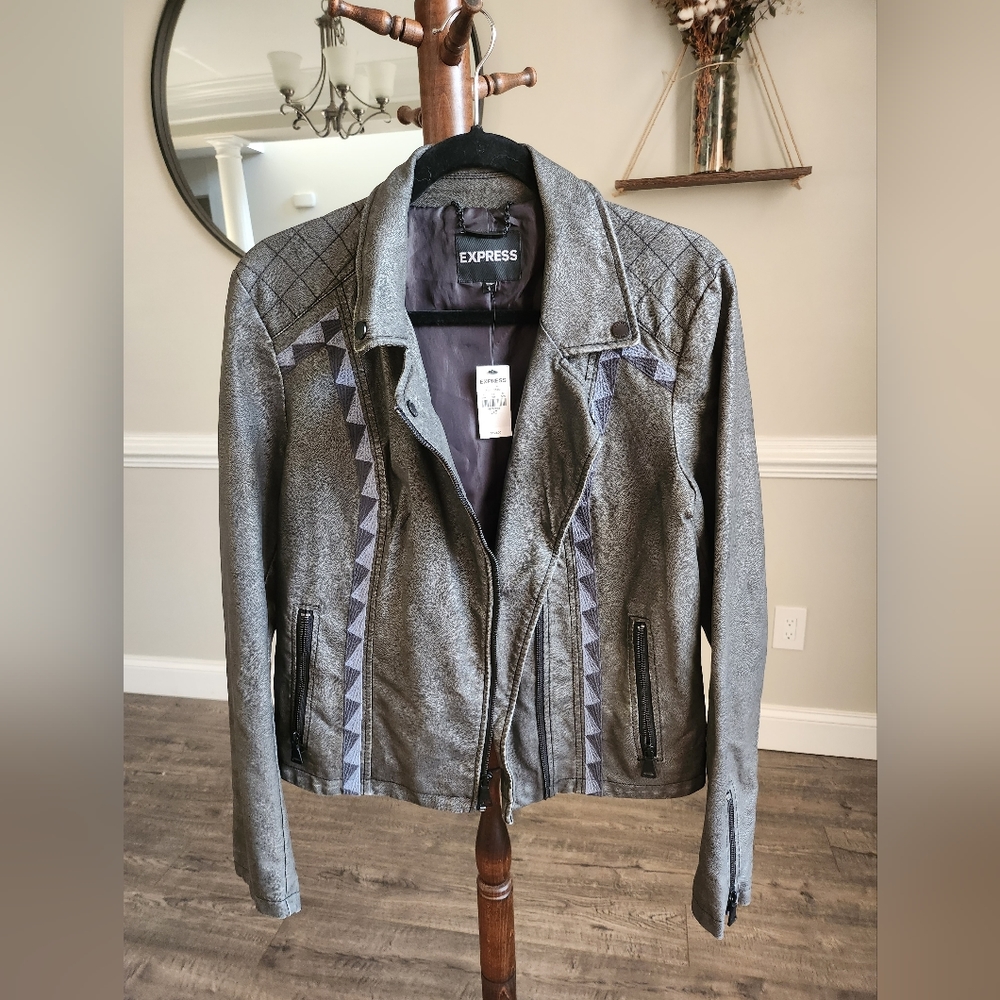 Express: faux leather jacket
